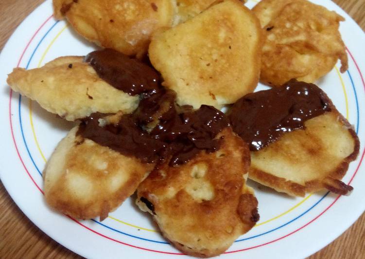 Buñuelos con y sin chocolate