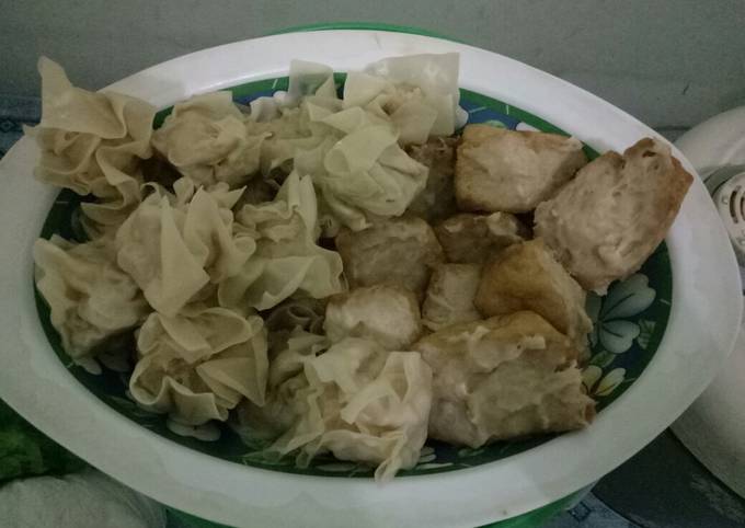 Bagaimana mengolah Siomay dan Bakso Tahu Ayam Bumbu Kacang ala saya, Bisa Manjain Lidah