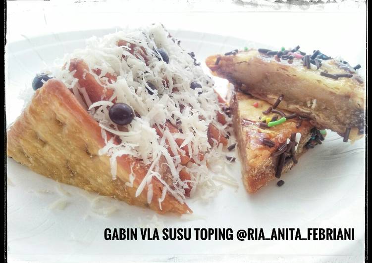 Cara Buat Gabin Vla Susu Toping Enak