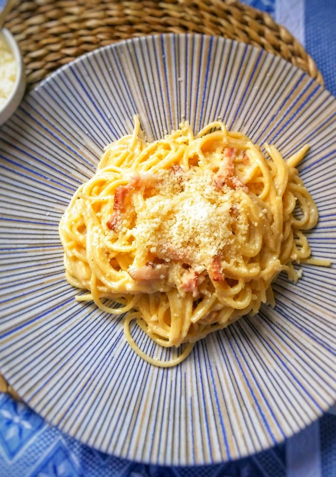 Una foto de Spaghetti carbonara (receta rápida)