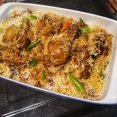 A picture of Chicken Tikka Biryani.