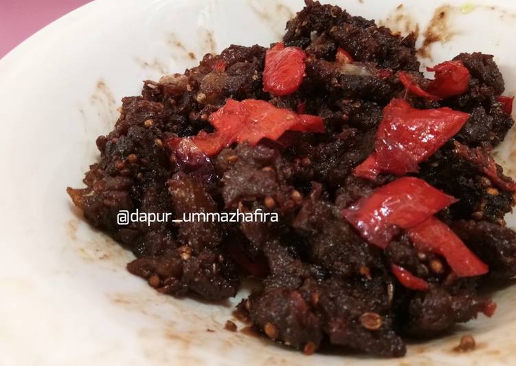 Dendeng balado kering