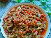 Gambar daging slice tumis pedas