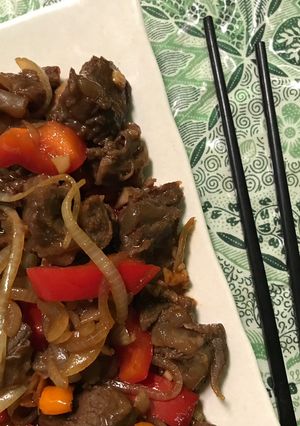 Foto resep Daging tumis paprika DEBM