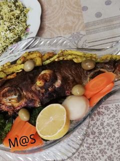 عکسی از دستور ماهی شکم پُر