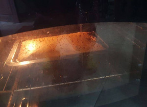 Una foto de Fainá de queso y morrón en licuadora