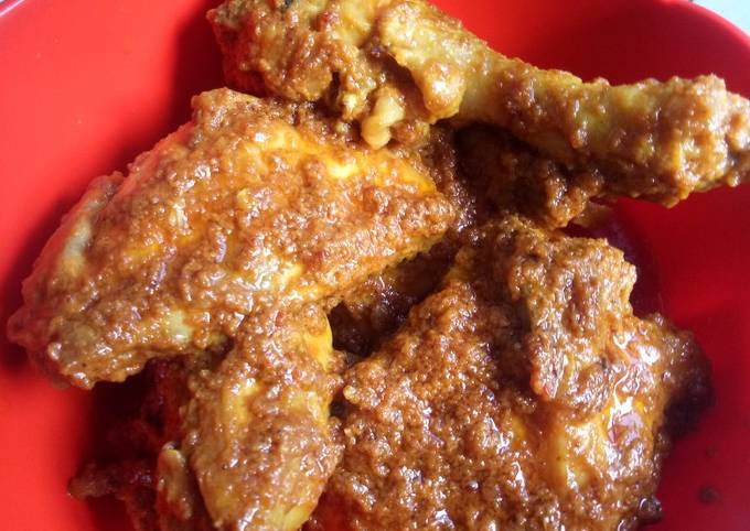 Rendang ayam bumbu jadi