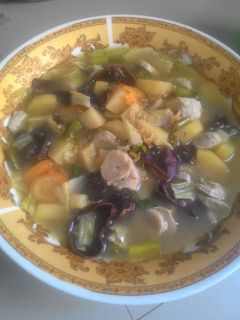 Foto resep Sayur sop bakso jamur