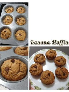 Foto resep Banana Muffin Mudah Tanpa Mixer