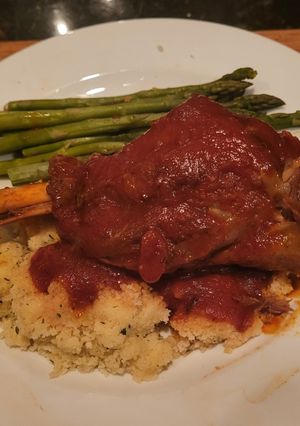 A picture of Lamb - Osso Buco Style.