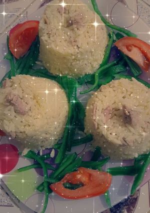 صورة لوصفة رز بالتونة