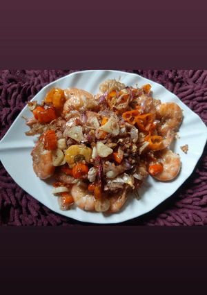 Foto resep 80.Udang goreng cabe garam