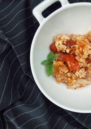 Une photo de Crumble de tomates