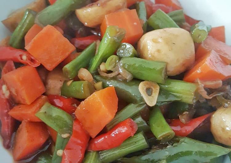 Tumis buncis wortel simpel