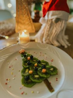 Una foto de Arbolito de Navidad de fruta
