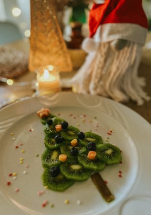 Una foto de Arbolito de Navidad de fruta