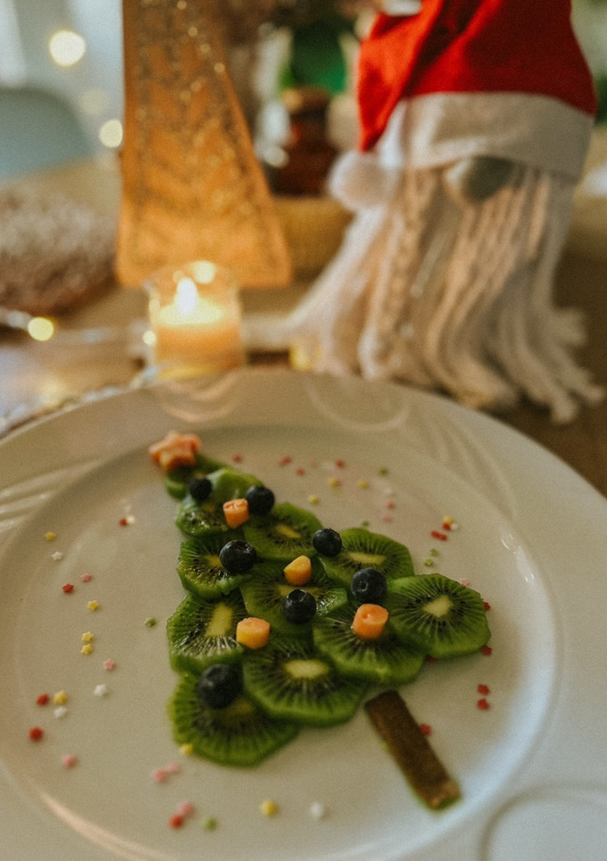 Una foto de Arbolito de Navidad de fruta