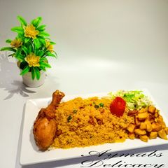 Jollof cous cous A picture of Jollof cous cous.