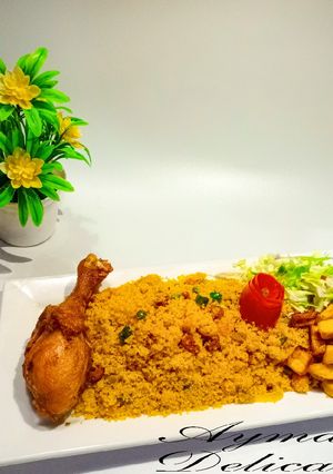 A picture of Jollof cous cous.