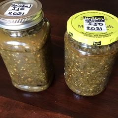 California Farm Hot Green Pepper Sauce: Sambal Ijo A picture of California Farm Hot Green Pepper Sauce: Sambal Ijo.