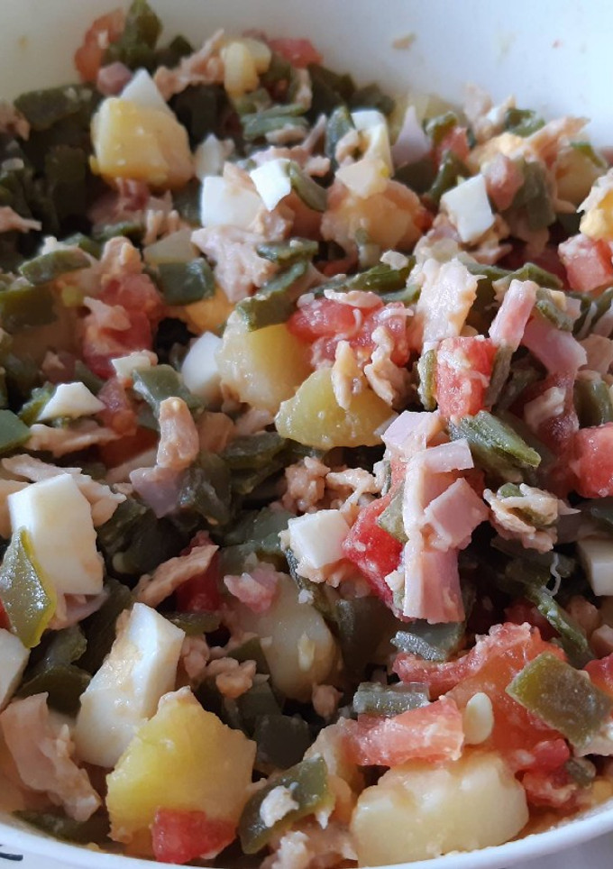Una foto de Ensalada de judías verdes