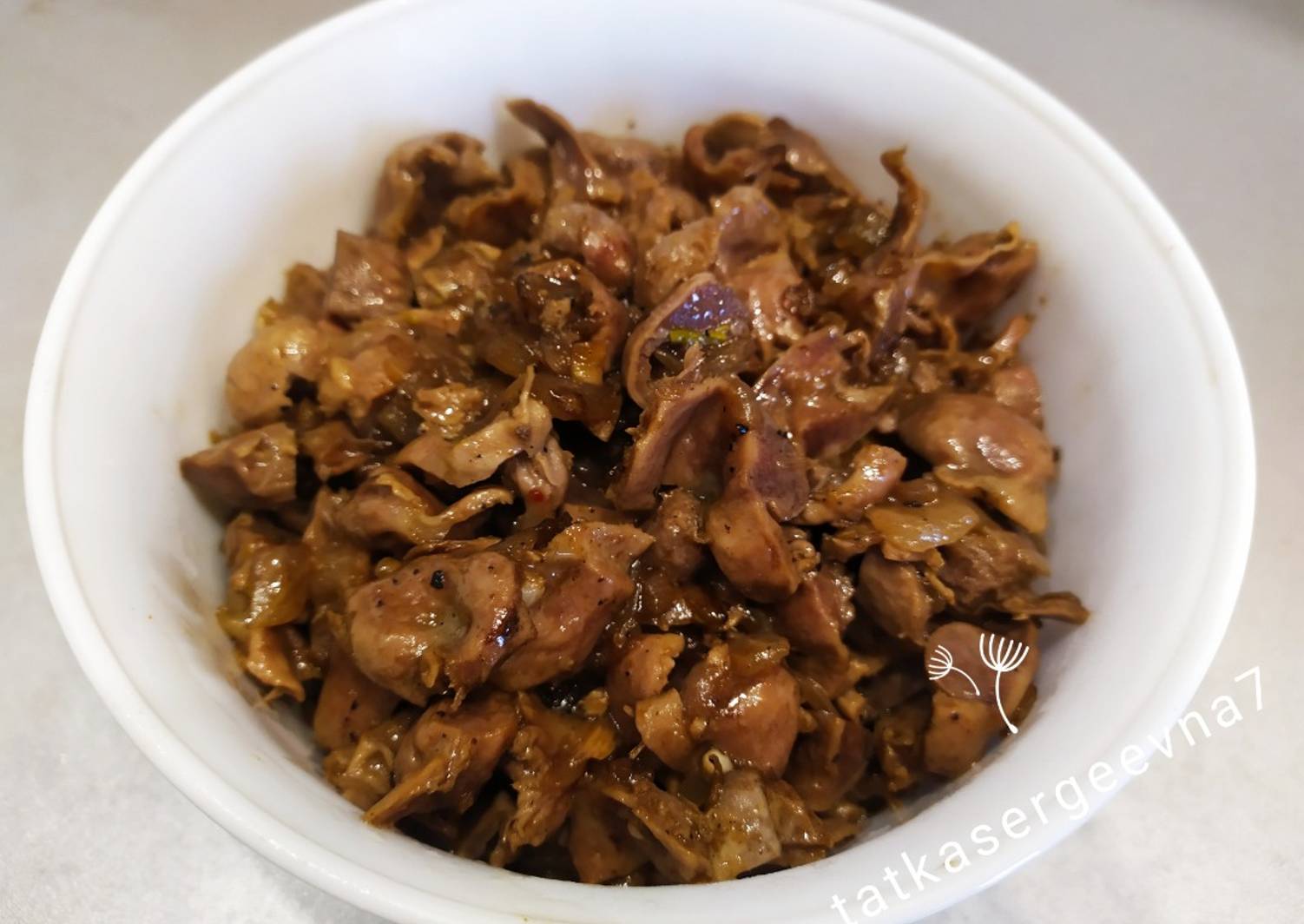 Рецепт куриных желудочков с подливкой рецепт с фото пошагово