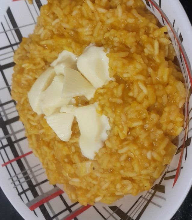 Una foto de Risotto de Zapallo