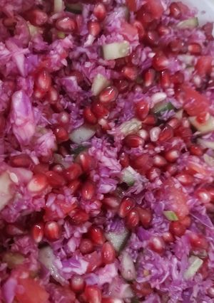 صورة لوصفة سلطة اللهانة(اللفت) و الرمان