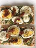 Eggs and crisp bread