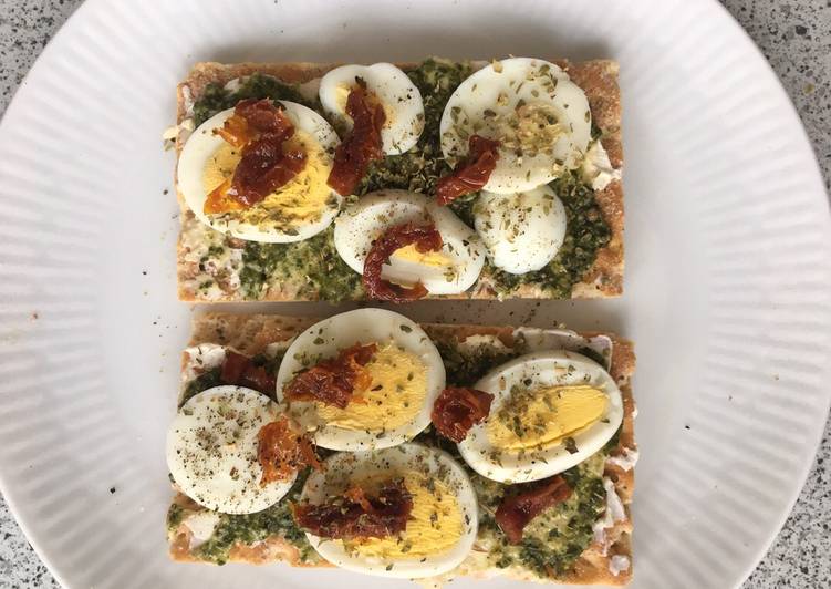 Steps to Make Super Quick Homemade Eggs and crisp bread