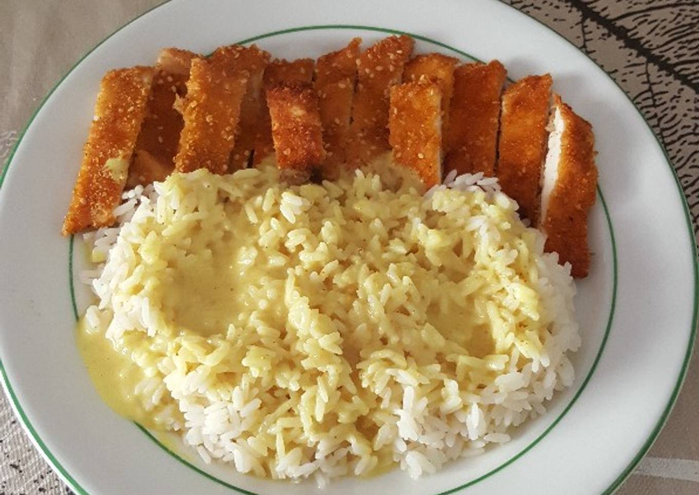 Arroz con pollo al curry