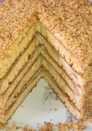 Фото ТОРТ "МЕДОВИК" НА СКОВОРОДІ! ПИШНІ КОРЖІ І НІЖНИЙ КРЕМ! 🎂.