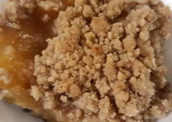 Unique Recipe A Crumble of Peaches United States Birthday Celebration Very Delicious
