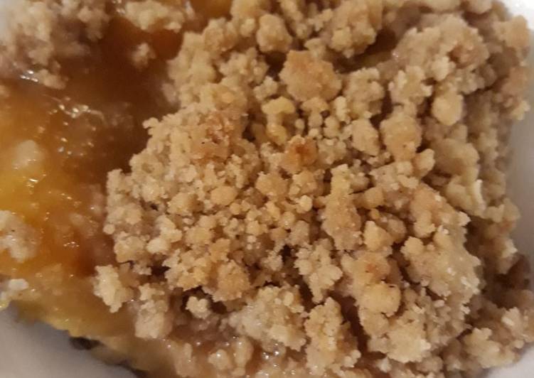 Recipe of Ultimate A Crumble of Peaches, United States Birthday Celebration