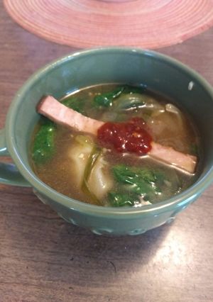 A picture of Wonton soup instant pot IP.