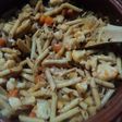 Pasta con vegetales Navideña a la Mexicana con chipotle seco