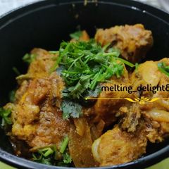 A picture of Chicken Masala (In Odia it's Kassa).