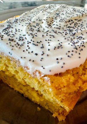 Una foto de Budín de mandarina en licuadora