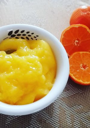 Foto di Curd al mandarino senza uova e senza burro