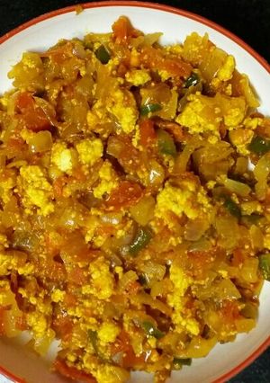 A picture of Paneer chilli Bhurji.
