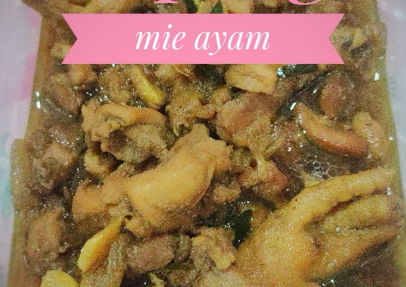 Toping mie ayam + ceker