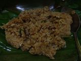 Nasi tutug oncom bakar