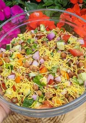A picture of Sprout & vegetables salad.