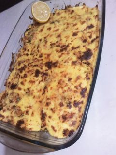 صورة لوصفة 😋😋قراتان سلق بالبطاطا والدجاج والبيشاميل 😋😋