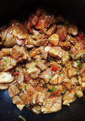 A picture of Wet beef fry.