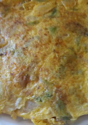Foto principal de Tortilla de calabacín y gambas