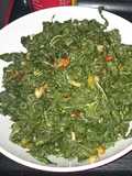 Tumis Daun Kasbi Saus Jamur Pediz