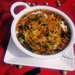 A picture of Meethi Matar malai.