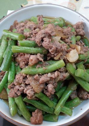 Foto resep Tumis Buncis Daging cincang enak 👌