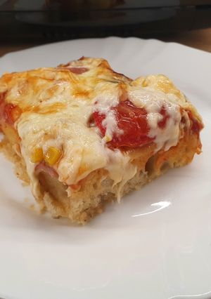 Vastag pizzatészta recept fotója